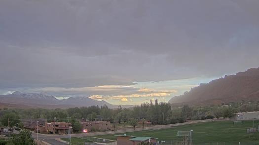 Weather camera view of Grand County HS.