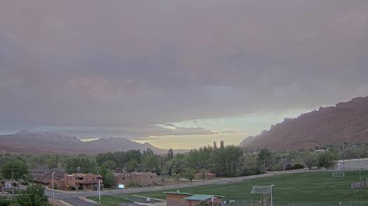 Weather camera view of Grand County HS.