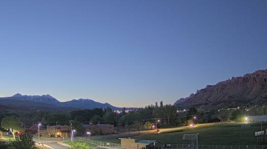 Weather camera view of Grand County HS.