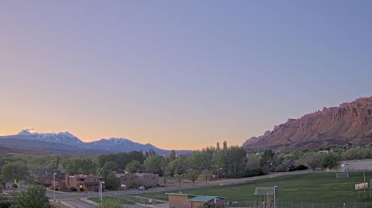 Weather camera view of Grand County HS.