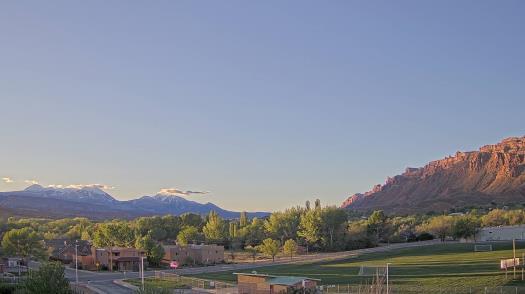 Weather camera view of Grand County HS.