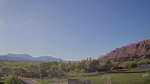 Weather camera view of Grand County HS.