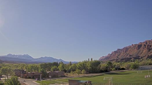 Weather camera view of Grand County HS.