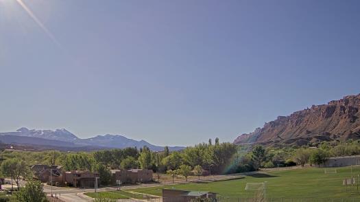 Weather camera view of Grand County HS.