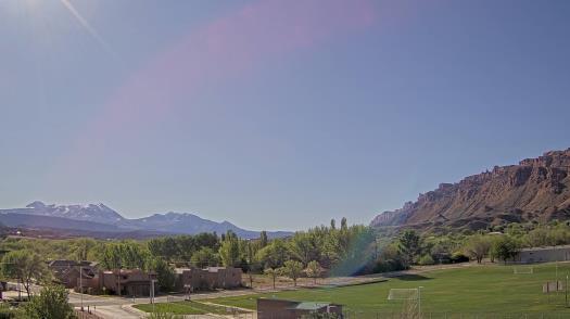 Weather camera view of Grand County HS.