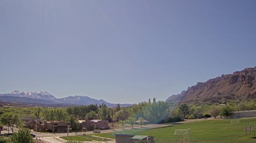 Weather camera view of Grand County HS.