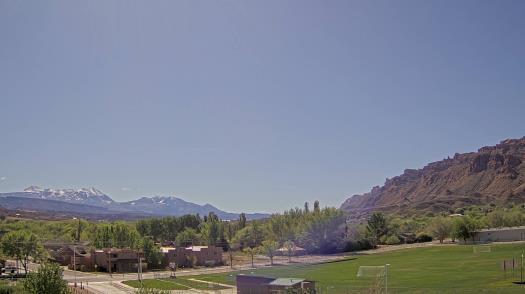 Weather camera view of Grand County HS.