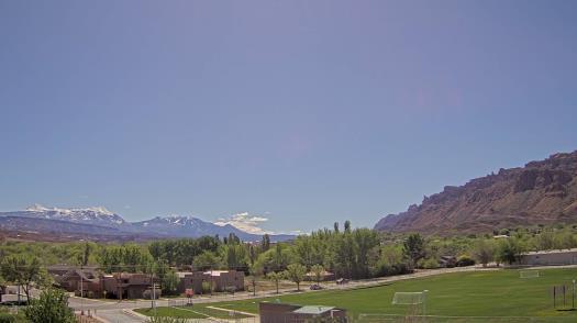 Weather camera view of Grand County HS.