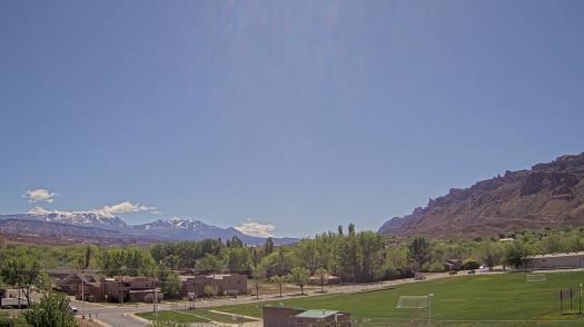 Weather camera view of Grand County HS.