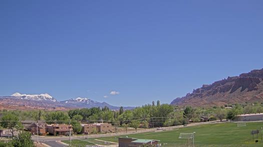 Weather camera view of Grand County HS.