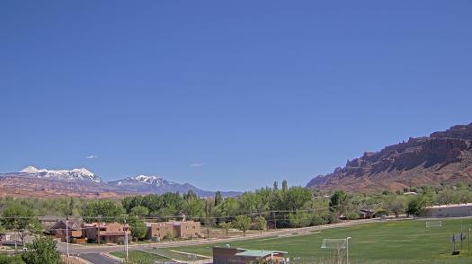 Weather camera view of Grand County HS.