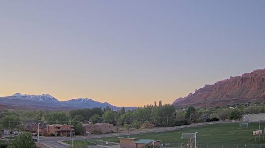 Weather camera view of Grand County HS.