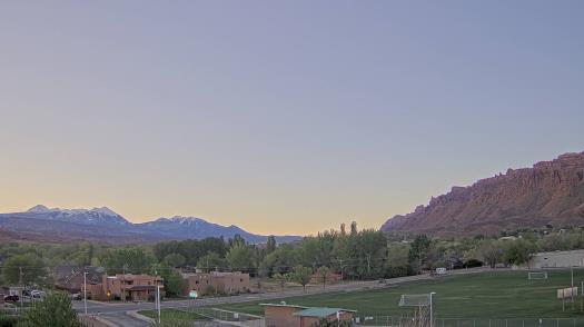 Weather camera view of Grand County HS.