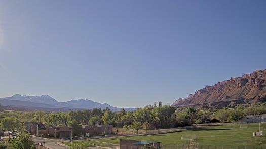 Weather camera view of Grand County HS.