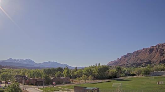 Weather camera view of Grand County HS.