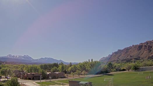 Weather camera view of Grand County HS.