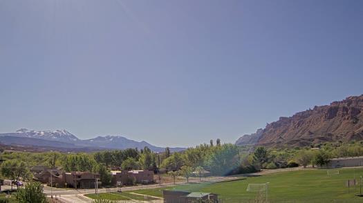 Weather camera view of Grand County HS.