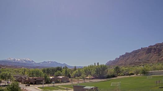 Weather camera view of Grand County HS.