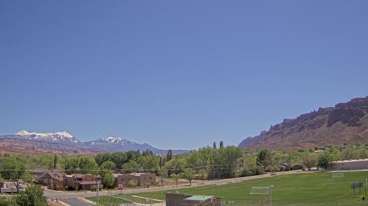 Weather camera view of Grand County HS.