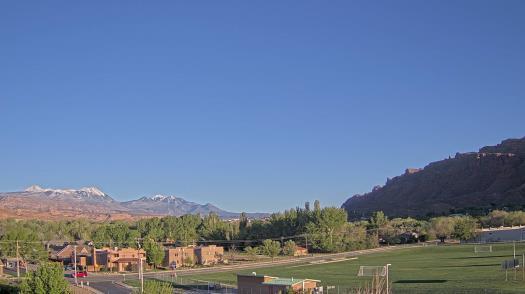 Weather camera view of Grand County HS.