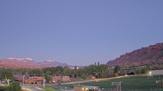 Weather camera view of Grand County HS.