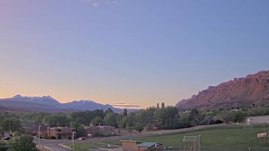Weather camera view of Grand County HS.