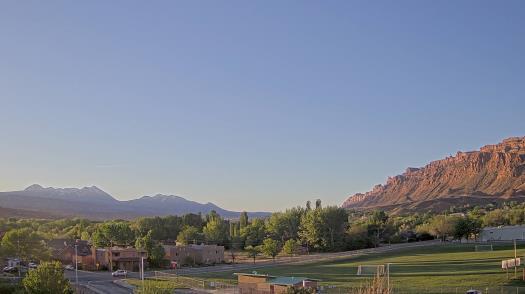 Weather camera view of Grand County HS.