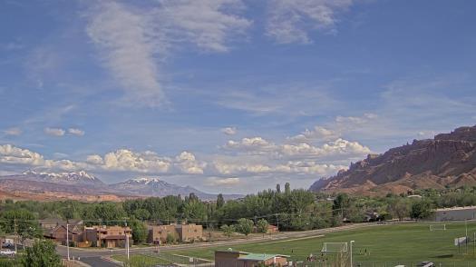 Weather camera view of Grand County HS.