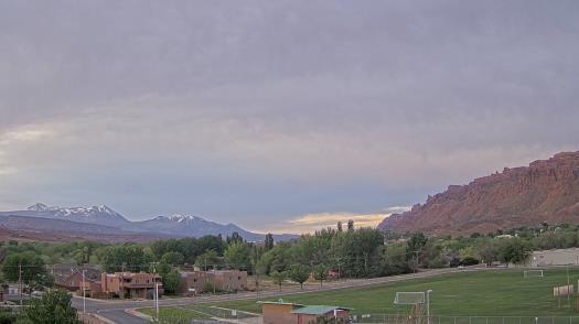 Weather camera view of Grand County HS.