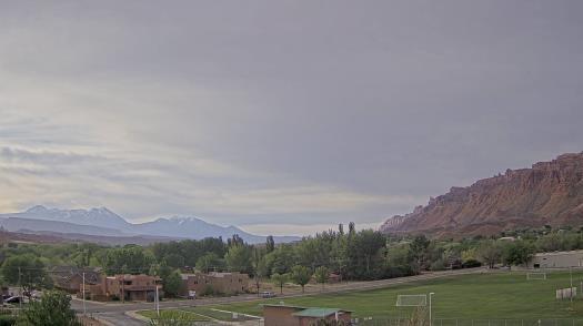 Weather camera view of Grand County HS.