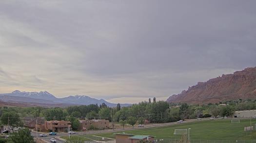 Weather camera view of Grand County HS.