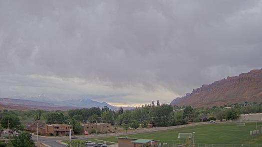 Weather camera view of Grand County HS.