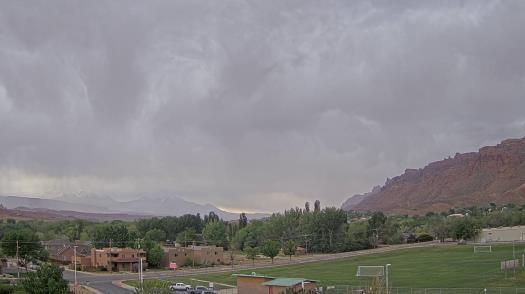 Weather camera view of Grand County HS.