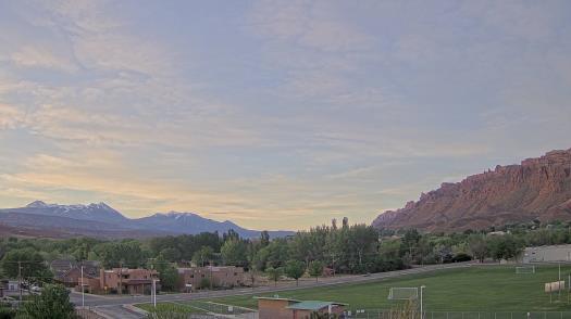 Weather camera view of Grand County HS.