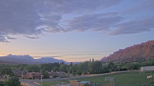Weather camera view of Grand County HS.