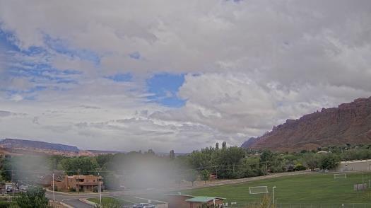 Weather camera view of Grand County HS.