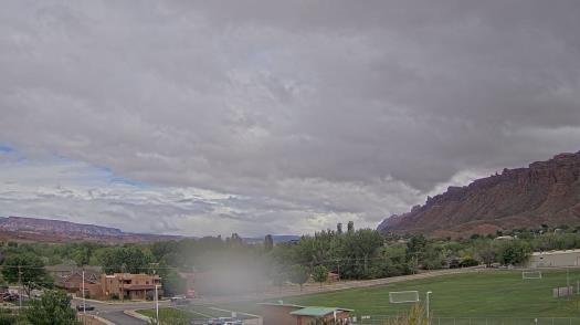 Weather camera view of Grand County HS.