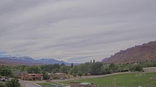 Weather camera view of Grand County HS.