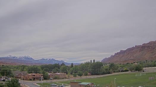 Weather camera view of Grand County HS.