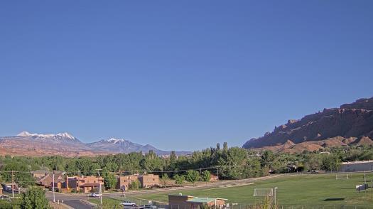 Weather camera view of Grand County HS.