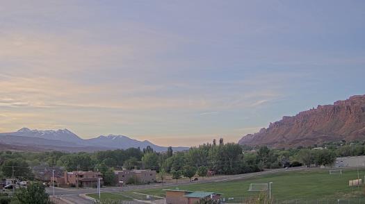 Weather camera view of Grand County HS.