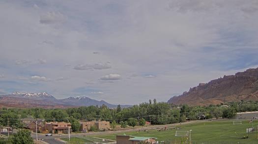 Weather camera view of Grand County HS.