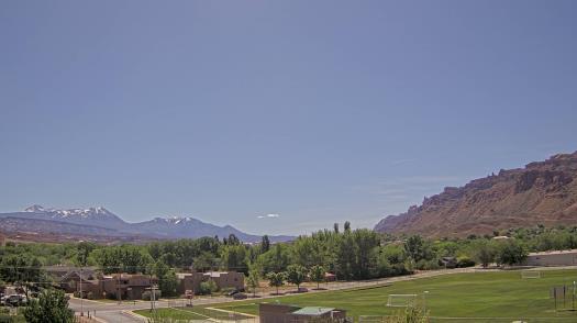 Weather camera view of Grand County HS.