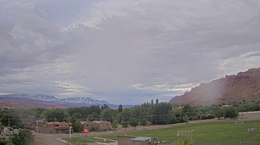 Weather camera view of Grand County HS.