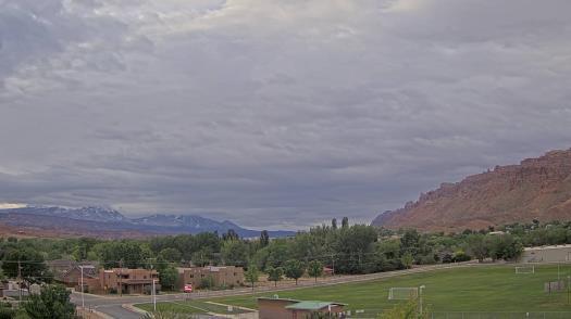 Weather camera view of Grand County HS.