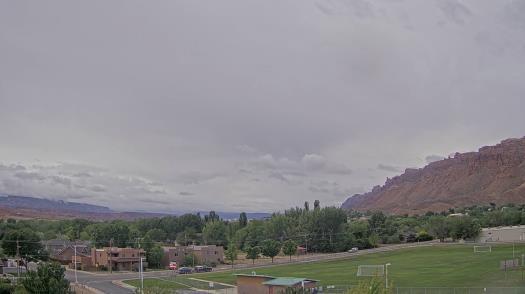 Weather camera view of Grand County HS.