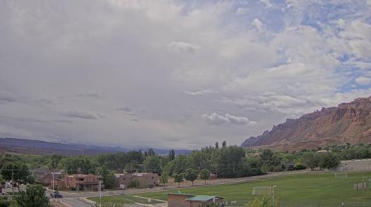 Weather camera view of Grand County HS.