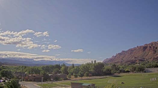 Weather camera view of Grand County HS.