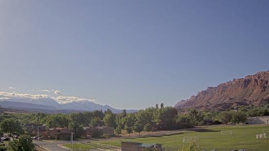 Weather camera view of Grand County HS.
