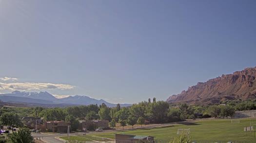Weather camera view of Grand County HS.